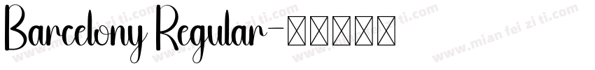 Barcelony Regular字体转换
